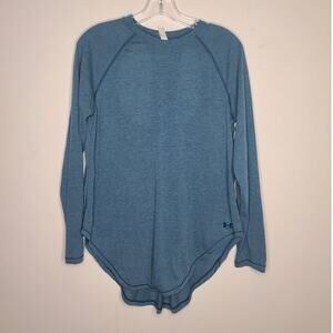 Under Armour teal open back long sleeve tunic length shirt - medium loose fit